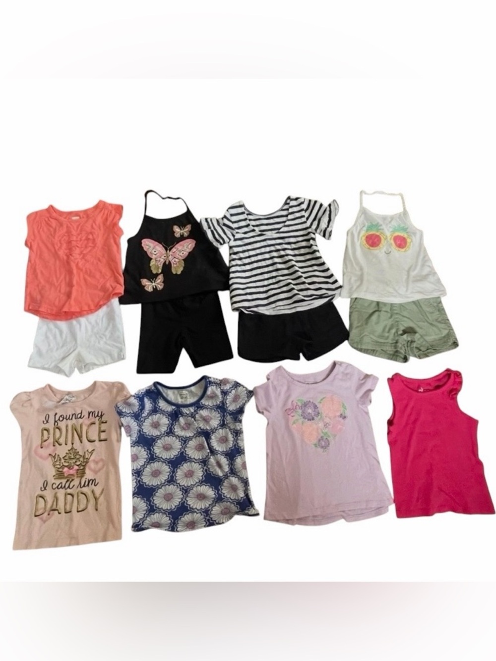 Girls Mixed Tops & Shorts Bundle - Multi Color